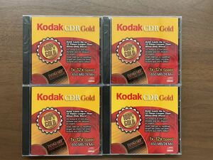 Kodak コダック CD-R Gold KCD-R74G 650MB 4枚 金蒸着