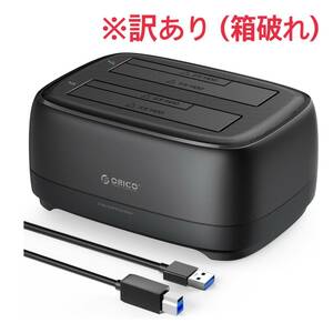 [訳あり]ORICO HDDスタンド 2台搭載 USB 3.0 to SATA III 3.5インチHDD用 ツールフリー バックアップ サポートUASP 最大40TB DD28U3