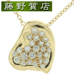 （新品仕上げ済） ティファニー TIFFANY フルハート ダイヤ ネックレス K18 YG イエローゴールド × ダイヤモンド ペンダント 8697