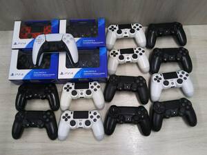 ジャンク SONY PlayStation4 コントローラー 16台 PS5 コントローラー 1台 まとめて17台セット 全て動作未チェック