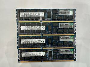【SK hynix】 DDR3 1866MHz PC3-14900R 16GB×4枚 (合計64GB) 2Rx4 ECC Registerd Apple MacProにも SKhynix