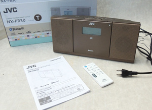 美品　◆ JVCケンウッド コンパクトコンポーネントシステム ◆ NX-PB30 ◆ Bluetooth ワイドFM 2022年製 箱つき