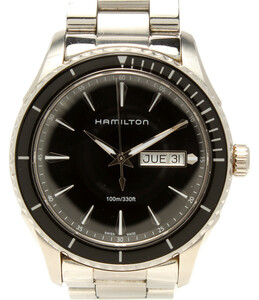 ハミルトン 腕時計 シービュー H37511131 ジャズマスター クオーツ ブラック メンズ HAMILTON