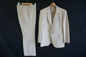 英国屋 エイコクヤ Eikokuya メンズ シングルスーツ 1ボタン ベージュ系 サイズ:M ウェスト約83cm【884310】