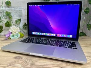 MacBook Pro 2015 Retina (MF839J/A)[Core i5(5257U)2.7Ghz/RAM:8GB/SSD:256GB/13.3インチ]Montery 動作品