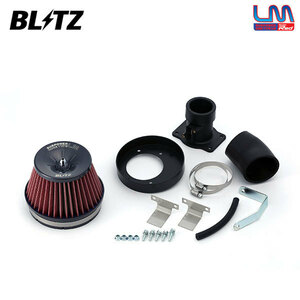 BLITZ ブリッツ サスパワー コアタイプLM レッド エアクリーナー フィット GE8 H19.10～H25.9 L15A MT/CVT