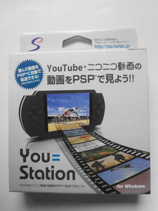 you=station　youtube・ニコニコ動画の動画をpspで見よう　（PCソフト、対応OS:Windows XP/Vista) 　PSP用動画転送ソフト