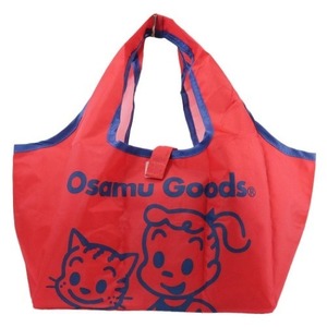 ♪新品　オサムグッズ　原田治　折りたたみショッピングバッグ　赤　エコバッグ　コンビニ弁当　Osamu Goods