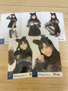 坂口渚沙 AKB48 チーム8 2019年10月度 net shop限定個別生写真5枚セットvol.1※5種コンプ