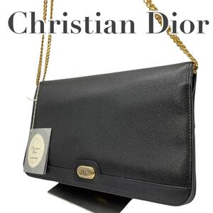 美品　Christian Dior ディオール　H チェーン　ショルダーバッグ