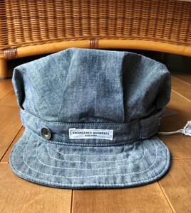 【新品・展示品】ENGINEERED GARMENTS × BEAMS エンジニアドガーメンツ ビームス別注 RAIL ROADER CAP キャップ サイズM／NEPENTHES S2W8