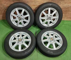 155/65R13 BRIDGESTONE ECOPIA NH200C【2022年】(社外アルミホイール) 13X4.00B ET43 4H/100 4本セット！