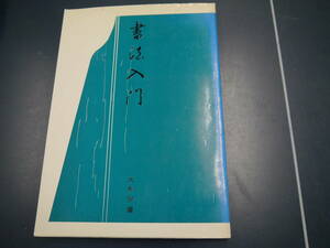 2112H19　書法入門　大角芳園　二玄社