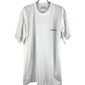 Vetements(ヴェットモン) Oversized Brand Logo T Shirt (white)