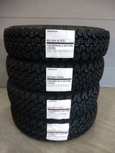 〇全国送料無料★ブリヂストンRD604★145/80R12LT（145R12 6PR同等品）★軽トラック軽バンハイゼットサンバークリッパーピクシス★Ｇ