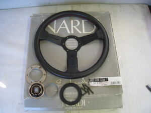 当時物 ほぼ未使用 33パイ 赤ステッチ ■ 正規品 NARDI ナルディ パンチング レザー ■ レッドステッチ 330mm