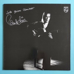 【オランダ盤/試聴済LP】PACO DE LUCIA『SOLO QUIEROCAMIBAR』パコ・デ・ルシア★1981年6301 030