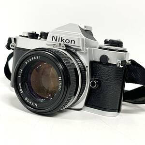 1円~【動作未確認】ニコン Nikon FE NIKKOR 50mm 1:1.4 一眼レフ フィルムカメラ 単焦点レンズ 標準レンズ ストラップ付き G102144