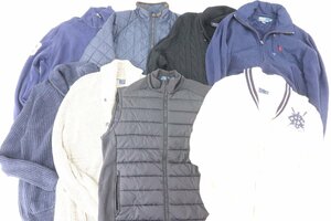 【8点】POLO RALPH LAUREN ポロラルフローレン ニット カーディガン ベスト ジャケット 等 他 メンズ まとめ売り 4509-NA