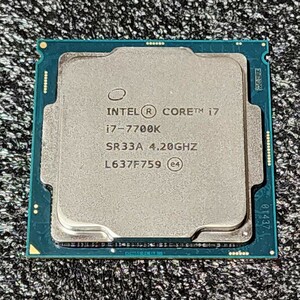 CPU Intel Core i7 7700K 4.2GHz 4コア8スレッド KabyLake PCパーツ インテル 動作確認済み