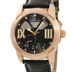 【3年保証】 ブランパン L-レヴォリューション グランドデイト 8デイズ 8850-36B30-53B 未使用 K18RG無垢 黒 自動巻き メンズ 腕時計