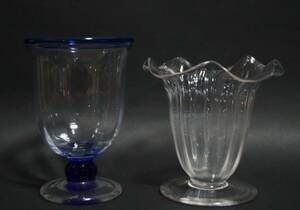 【寂】ガラス製 パフェガラス パフェグラス 二客セット s60118