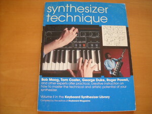 「synthesizer technique」（洋書）