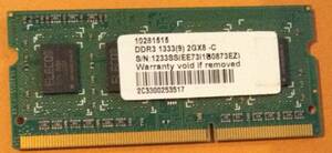 DDR3 1333 2GB 1233SS(EE73I1B0873EZ)