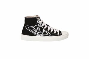 ヴィヴィアンウエストウッド レディース PLIMSOLL HIGH TOP スニーカー ブラック サイズ41 約26.5cm 75010001 WW0004 N401 BLACK