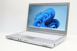 1円スタート ノートパソコン Windows11 Panasonic レッツノート CF-LX6 第7世代 Core i5 SSD256GB メモリ8GB Windows10 14インチ カメラ