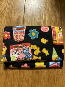 【ハンドメイド】蓋付きポケットティッシュケース レトロ