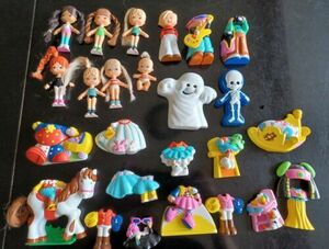 Vintage SILVERLIT LITTLE SNAPS DOLL PLASTIC TOYS SNAP TOGETHER Lot Of 25 Pieces 海外 即決