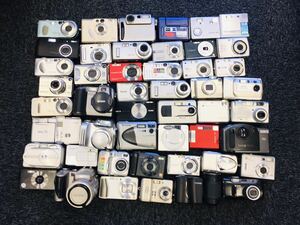 0057 FUJIFILM Kodak TOSHIBA Canon OLYMPUS PENTAX RICOH SONY Nikon Panasonic CASIO 等 コンパクトデジタルカメラ まとめ売り 計48台