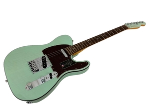 【動作保証】 Fender USA American Ultra Luxe Telecaster Transparent Surf Green Rosewood エレキギター 中古 美品 T8811071