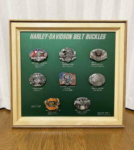 未使用☆[90s Harley-Davidson] 定価20万 限定50セット No.8 BELT BUCKLES ベルトバックル セット ハーレー