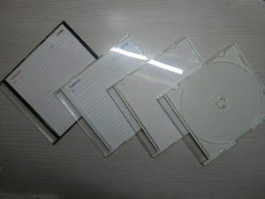 ●USED CD/DVDフラットケース10枚セット-メーカー・お色ランダム- CDブランクケース/DVDケース/CD収納ケース