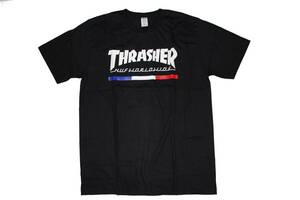 スラッシャー（THRASHER）・スケーター系Ｔシャツ・新品・入荷・Ｓサイズ・黒・激安超特価・④