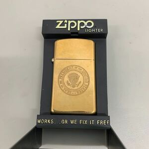 solid brass ゴールド ZIPPO 1932　1986　スリム　866