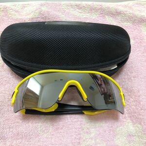 正規品　中古　美品　オークリー　OAKLEY スポーツサングラス レーダーパス　イエロー