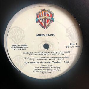 12inch Miles Davis Full Nelson promo extended version edit 送料510円〜　single record レコード　マイルス・デイビス　フル・ネルソン