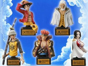 ワンピースONE PIECE/カプセルトイ STATUE01/ノーマルコンプリート5種セット/フィギュア/ルフィ/キッド/トラファルガー・ロー/ハンコック