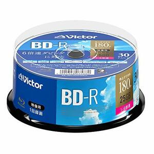 ビクター(Victor) 1回録画用 BD-R VBR130RP30SJ1 ?(片面1層/1-6倍速/30枚) ホワイト