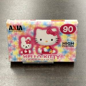 2002N 未使用 アクシア HELLO KITTY 90分 ハイポジ 1本 カセットテープ/One AXIA Type II High Position unused Audio Cassette