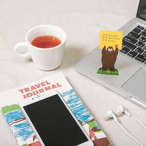 i-Marker Animal Sticky Note Brown Bear 付箋紙 クマ ふせん 文具 メモ メモ帳 デスク 雑貨 事務用品 くま 熊 Jean Cultural & Creative