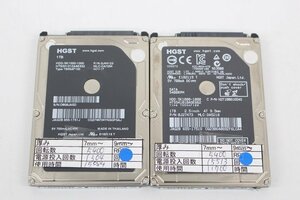 HGST HTS541010A9E662 HTS541010A9E632 1TB 2.5 HDD SATA 動作品 2個セット☆