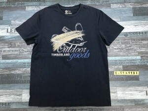 Timberland ティンバーランド メンズ アウトドアグッズ プリント 半袖Tシャツ L/G 紺