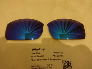 POLARIZED刻印入り！★オークリー WIRETAP　/ ワイヤータップ用 カスタム偏光レンズ ICE BLUE Color Polarized 新品 WIRE TAP