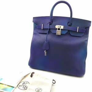 HERMES エルメス オータクロア 40 コスモス トゴ ハンド バッグ Y 刻印 ブルーニュイ グラデーション 超美品 k1097