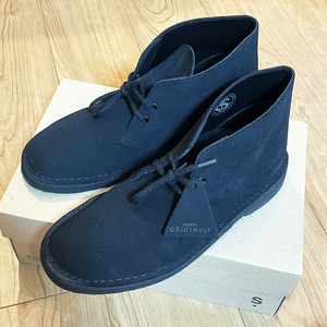 未使用　clarks　25〜26cm UK7 ブラック　スエード　黒　デザートブーツ　クレープソール　クラークス　41　オリジナルス