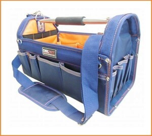 DBLTACT オープンキャリーバッグ DT-SRB-420NV 工具バッグ ショルダーバッグ 携行型工具袋 ツールバッグ 工具箱 道具箱
